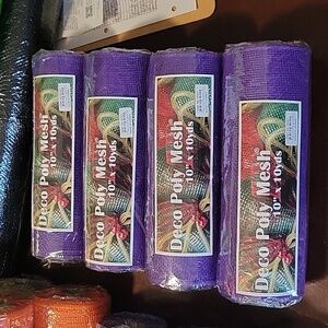 4 Purple Deco Poly Mesh